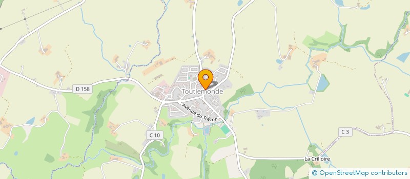 localisation de l'entreprise LES TRESORS DE TOUTLEMONDE  TOUTLEMONDE