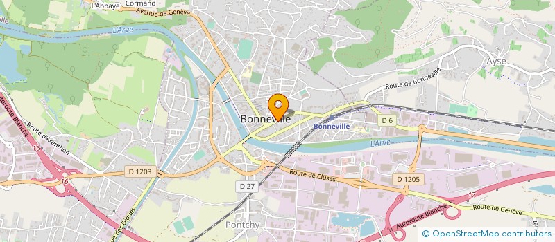 localisation de l'entreprise LES TRESORS DU BIO  BONNEVILLE