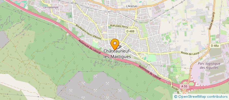localisation de l'entreprise LES TRESORS DU FOOTBALL à CHATEAUNEUF-LES-MARTIGUES