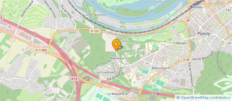 localisation de l'entreprise LES TRESORS DU SIAM  POISSY