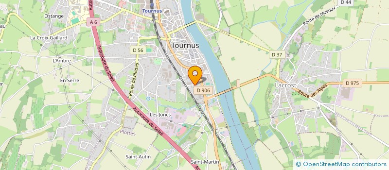 localisation de l'entreprise LES TRESORS DU SOMMELIER à TOURNUS