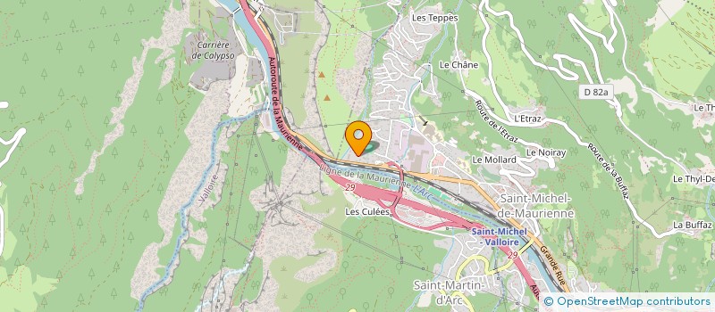 localisation de l'entreprise LES TRESORS OUBLIES  SAINT-MICHEL-DE-MAURIENNE