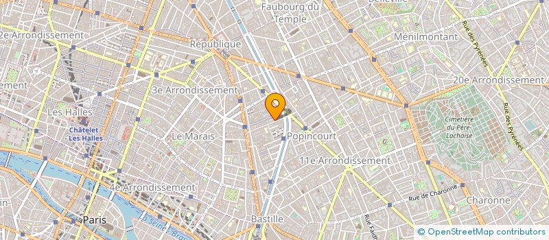 localisation de l'entreprise LES TRETEAUX  PARIS