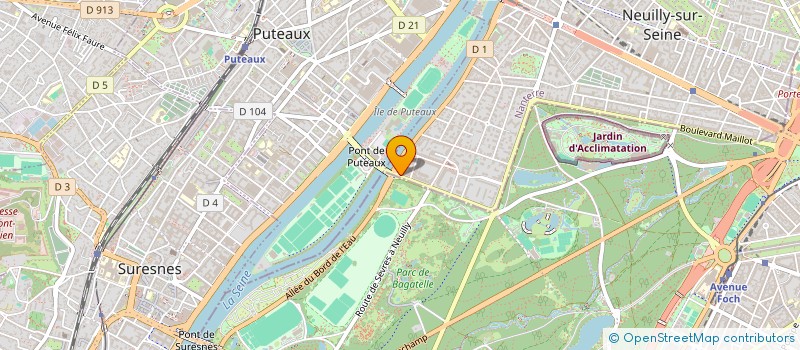 localisation de l'entreprise LES TRETEAUX DE BAGATELLE à NEUILLY-SUR-SEINE