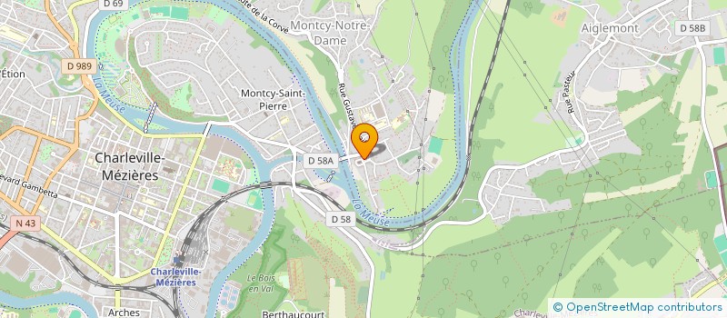 localisation de l'entreprise LES TRETEAUX DE CARTOUFLE  MONTCY-NOTRE-DAME