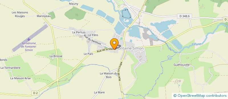 localisation de l'entreprise LES TRETEAUX DE FONTAINE-SIMON à FONTAINE-SIMON