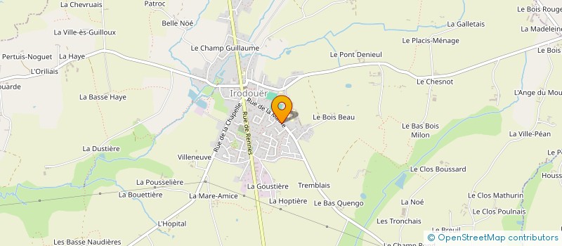 localisation de l'entreprise LES TRETEAUX DE GEVEZE  GEVEZE