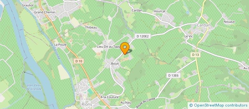 localisation de l'entreprise LES TRETEAUX DE LA HALLE  RIONS