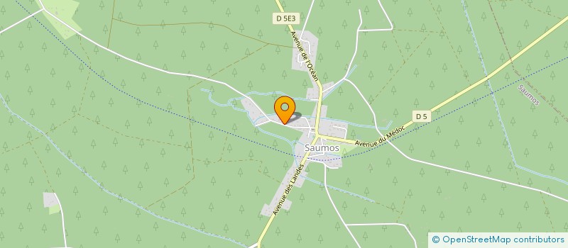 localisation de l'entreprise LES TRETEAUX DE SAUMOS  SAUMOS