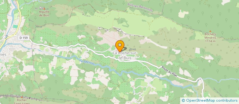 localisation de l'entreprise LES TRETEAUX DES BARONNIES  LA ROCHE-SUR-LE-BUIS