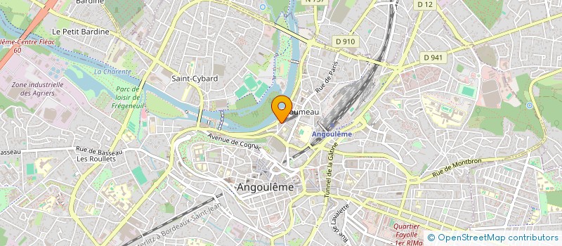 localisation de l'entreprise LES TRETEAUX DU GRAND AQUITAINE (T.G.A) à ANGOULEME