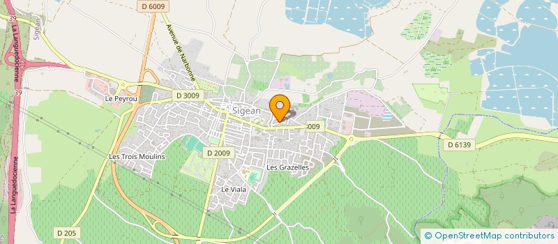 localisation de l'entreprise LES TRETEAUX ERRANTS à SIGEAN