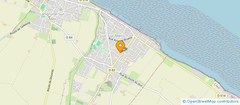 localisation de l'entreprise LES TRETEAUX - JMC  LUC-SUR-MER