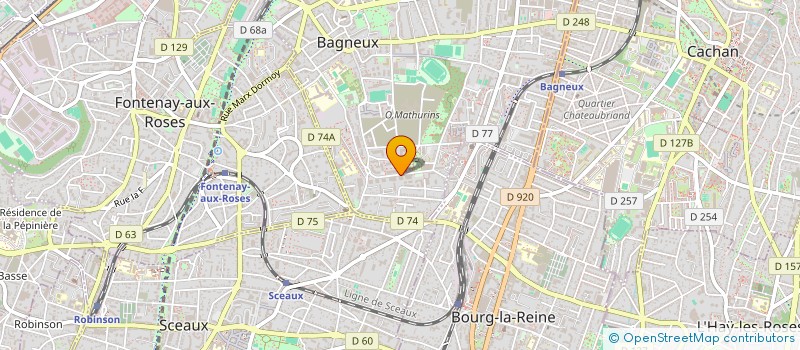 localisation de l'entreprise LES TRETEAUX SUD à BAGNEUX