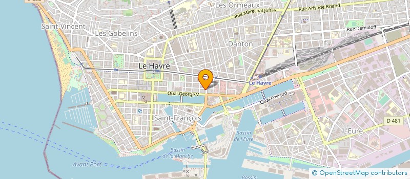 localisation de l'entreprise LES TRIBUNAUX à LE HAVRE