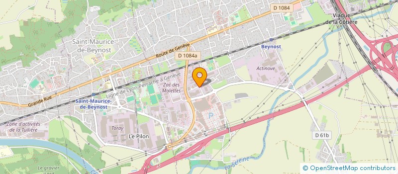 localisation de l'entreprise LES TRICOTAGES DE LYON à BEYNOST