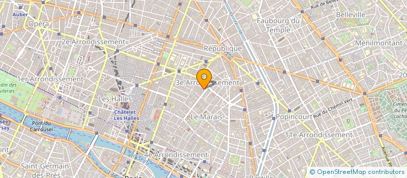 localisation de l'entreprise LES TRICOTETS à PARIS