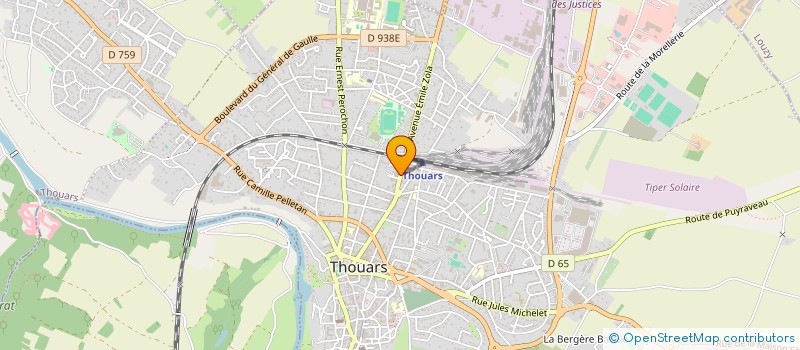 localisation de l'entreprise LES TRICOTEUSES THOUARSAISES (LTT)  THOUARS