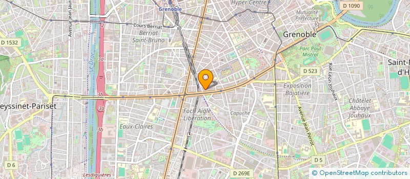 localisation de l'entreprise LES TRICYCLETTES à GRENOBLE