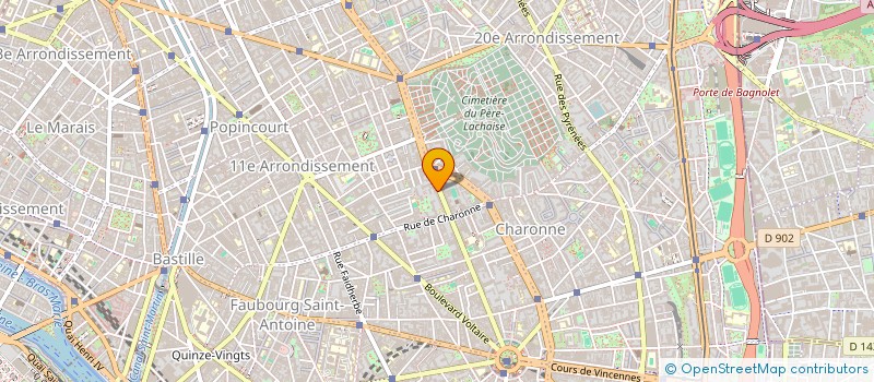 localisation de l'entreprise LES TRIDEPHAZEES  PARIS