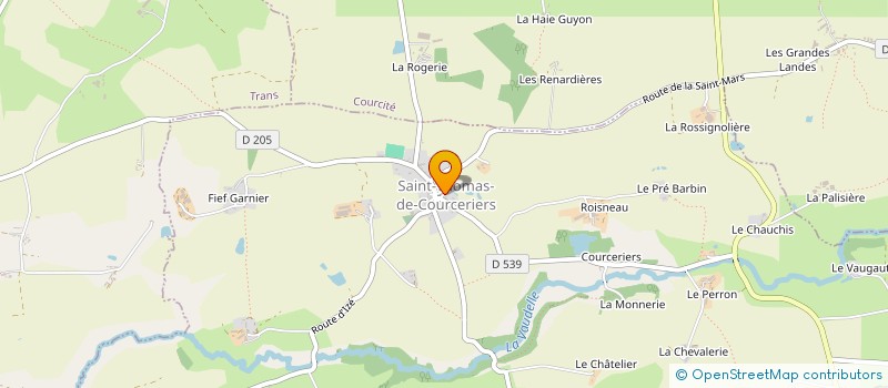 localisation de l'entreprise LES TRIGANDIERES  VIMARTIN-SUR-ORTHE