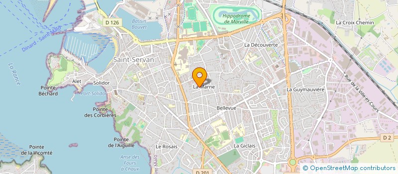 localisation de l'entreprise LES TRIMBRIAUX  SAINT-MALO
