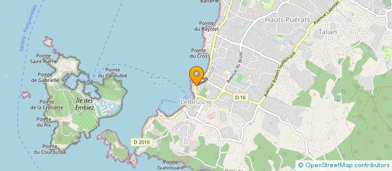 localisation de l'entreprise LES TRINQUETTES à SIX-FOURS-LES-PLAGES