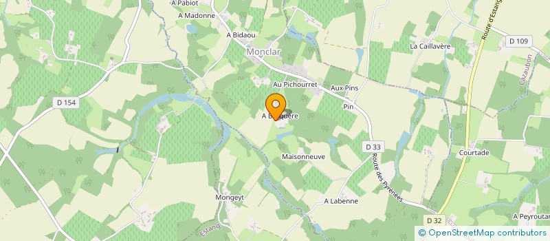 localisation de l'entreprise LES TRIOLETS à CAZAUBON