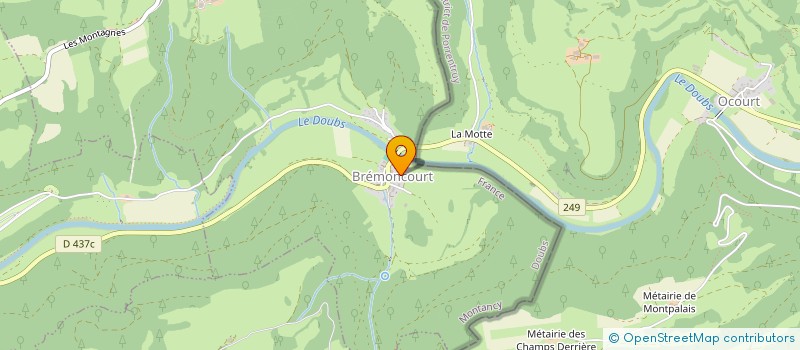 localisation de l'entreprise LES TRIPETTES  MONTANCY