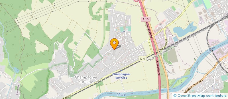 localisation de l'entreprise LES TRIPLES  CHAMPAGNE-SUR-OISE