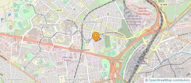 localisation de l'entreprise LES TRIPLES à STRASBOURG