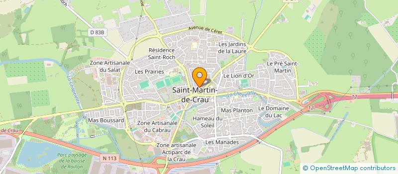 localisation de l'entreprise LES TRIPLES à SAINT-MARTIN-DE-CRAU