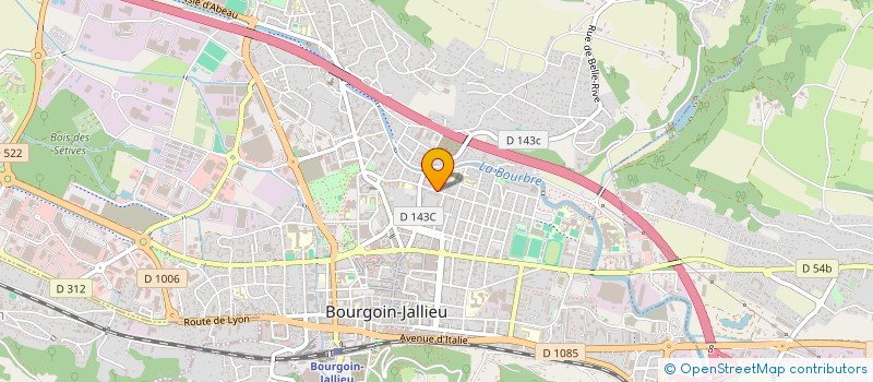 localisation de l'entreprise LES TRIPLETTES  BOURGOIN-JALLIEU