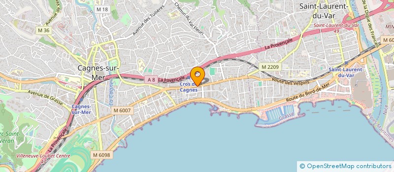 localisation de l'entreprise LES TRITONS à CAGNES-SUR-MER