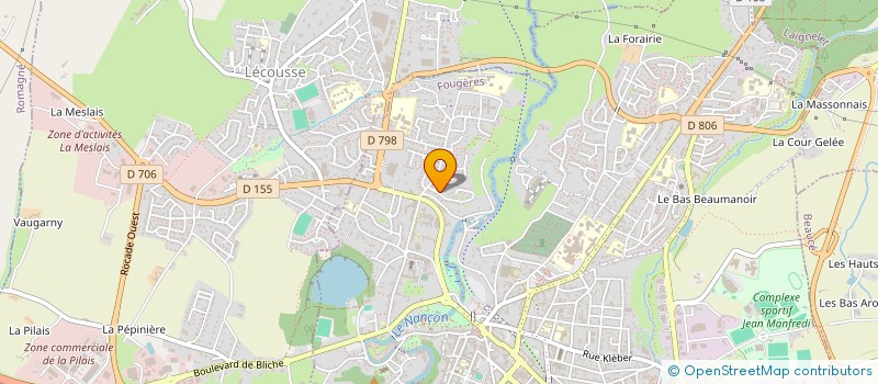 localisation de l'entreprise LES TROENES  FOUGERES