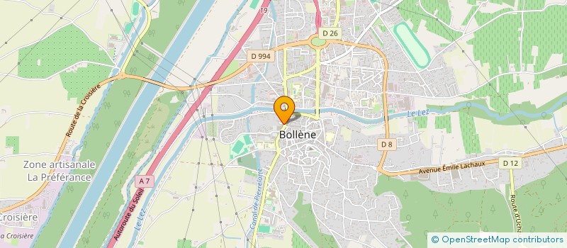 localisation de l'entreprise LES TROGLODYTES BOLLENOIS à BOLLENE