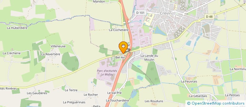 localisation de l'entreprise LES TROGNES  TRESBOEUF