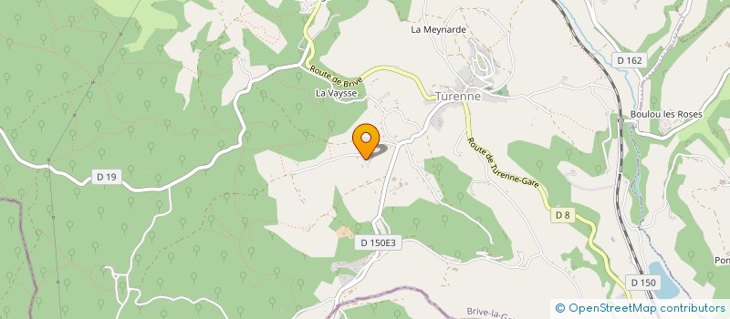 localisation de l'entreprise LES TROIS à TURENNE