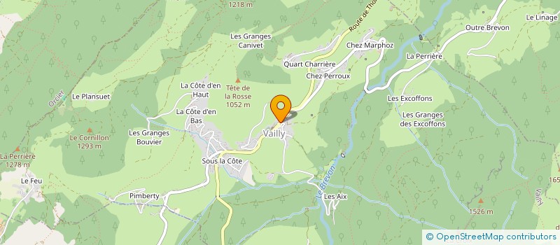 localisation de l'entreprise LES TROIS A  VAILLY