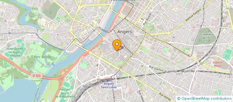 localisation de l'entreprise LES TROIS A à ANGERS