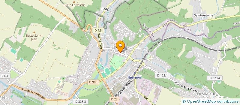 localisation de l'entreprise LES TROIS A à EPERNON
