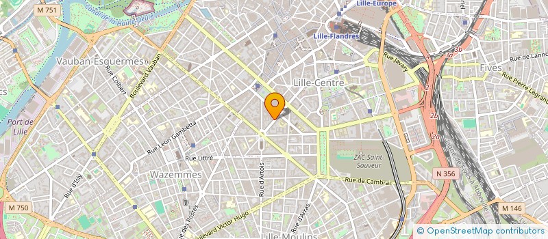 localisation de l'entreprise LES TROIS A à LILLE