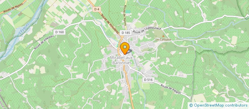 localisation de l'entreprise LES TROIS ABEILLES  MIRABEL-AUX-BARONNIES