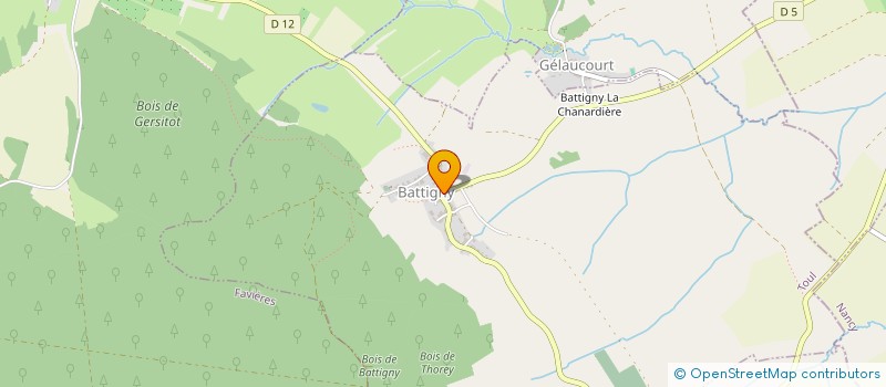 localisation de l'entreprise LES TROIS ABEILLES  BATTIGNY