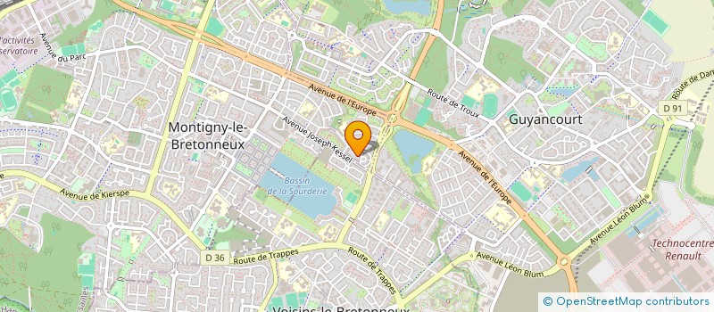 localisation de l'entreprise LES TROIS AILES  SAINT-REMY-LES-CHEVREUSE