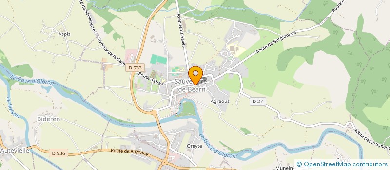 localisation de l'entreprise LES TROIS AILES à SAUVETERRE-DE-BEARN