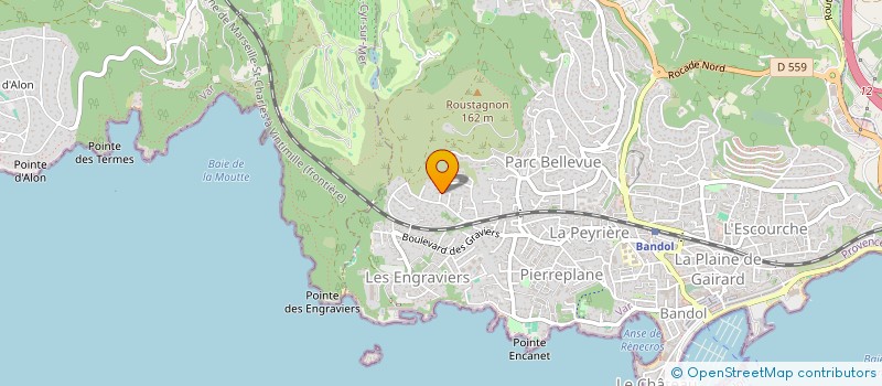 localisation de l'entreprise LES TROIS AIMES  BANDOL