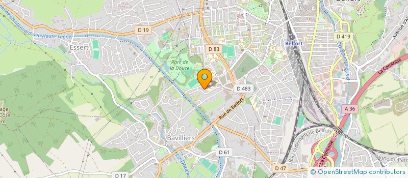 localisation de l'entreprise LES TROIS AMIS à BAVILLIERS