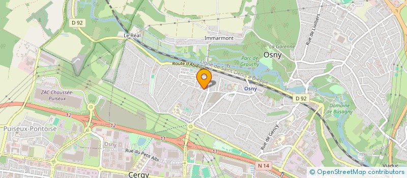 localisation de l'entreprise LES TROIS ANGES à OSNY
