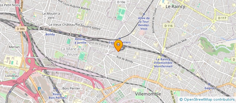 localisation de l'entreprise LES TROIS ANGES à VILLEMOMBLE